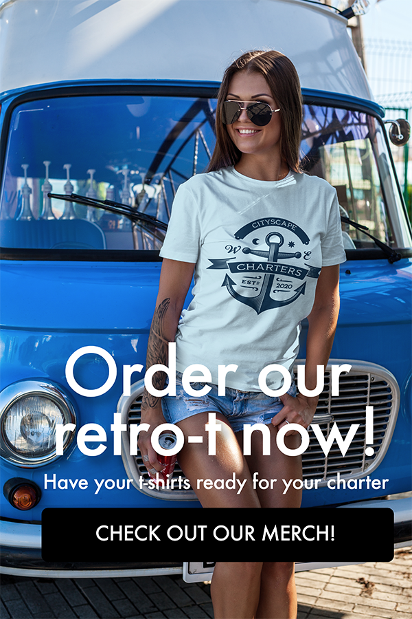 Cityscape Charters Retro t-shirt